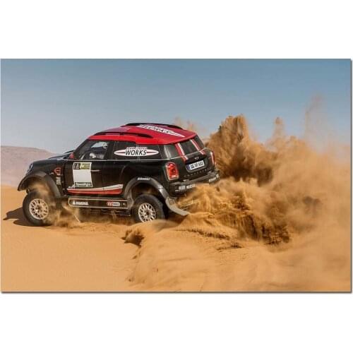 Mini John Cooper Works Rally Cars Photo Wall Art Poster Canvas Painting Art Print Wall Pictures for Living Room Decor