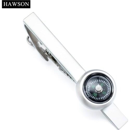 Interesting Running Compass Tie Bars for Men Wedding Dress Necktie Pin Jewelry