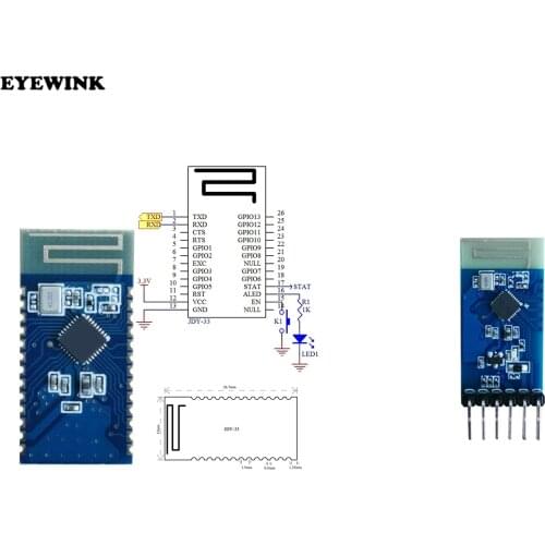 JDY-33 dual mode Bluetooth SPP Bluetooth SPP-C compatible with HC-05/06 slave Bluetooth 3.0