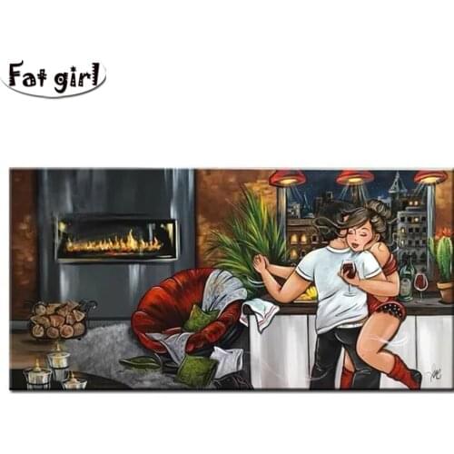 Large size romantic couple picture 5d diy diamond painting embroidery cross stitch mosaic diamond full square round diamond