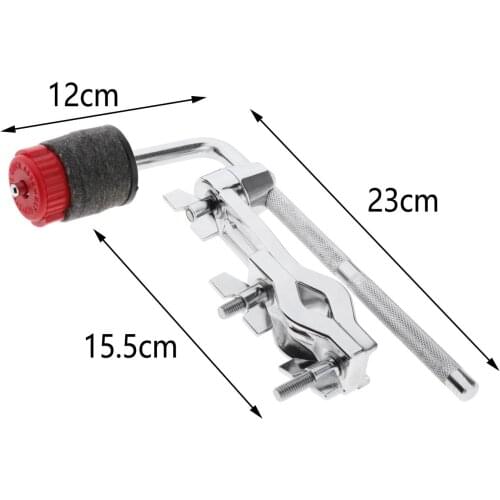 Cymbal L-Arm Adjustable Clamp, Cymbal Post Mounting Clamp, Quick Release Cymbal Nut