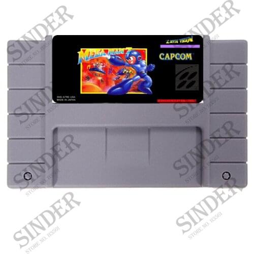 Megaman 7 (Mega Man VII) 16 bit Super Game Card For 46 Pin Game Player
