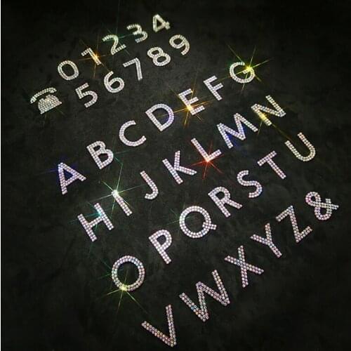 Fashion Car Sticker Car Multi-function Adhesive Protective Crystal Rhinestone Letter Number Parking Card Car Stickers