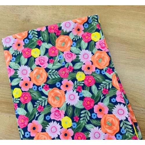 New Arrivals 100% Twill Cotton Fabric Telas Tecido Printed Floral Leaf Fabric Dye Patchwrok Twill DIY Textile Fabric Meter