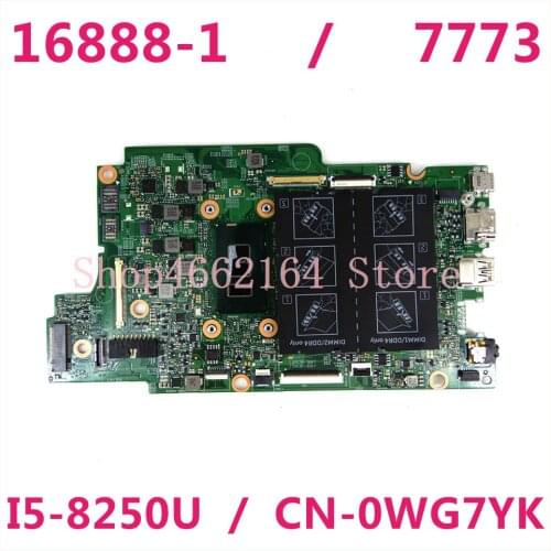 Mainboard For DELL Inspiron 7773 I5-8250U Laptop motherboard CN-0WG7YK WG7YK 16888-1 DDR4 Tested OK
