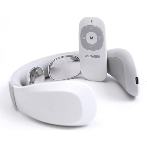 Portable Neck Electromagnetic Massager Cervical Massager Physiotherapy Instrument Heating Multi-function neck massage For Trip