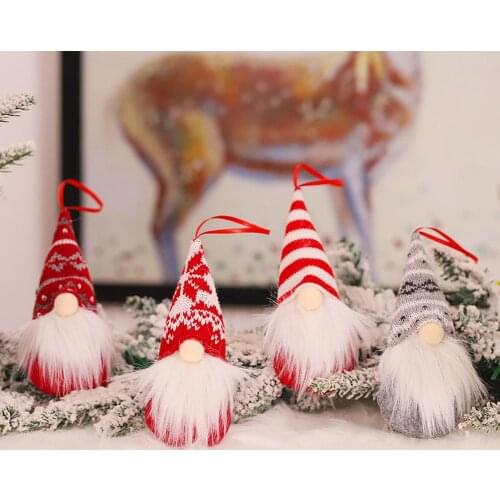 Christmas Santa Faceless Gnome Xmas Tree Hanging Ornaments Home Party Decoration Christmas Ornament navidad christmas decoration