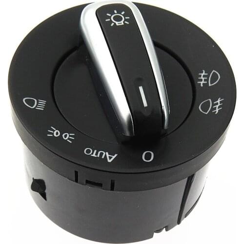 SCJYRXS 5ND 941 431B Chrome Fog Lamp Light Sensor Switch For Passat B6 CC Golf MK5 6 Touran Tiguan Caddy 3C8941431B 3C8 941 431B