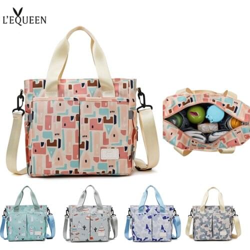 LEQUEEN Baby Diapers Bag for Stroller Outdoor Mommy Bag Large Capacity Insulation Nursing Bag Polyester Diaper Bag Organizer