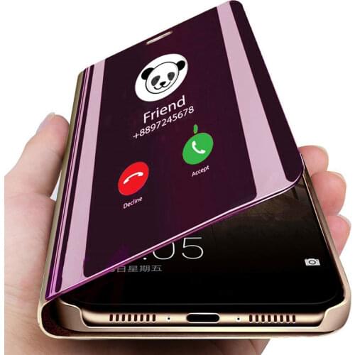 Smart Mirror Phone Case For Xiaomi Redmi Note 8 7 K20 5 6 Pro 4 4X 8A 6 6A 7A Plus Mi 9 SE 9T 8 Lite A1 A2 A3 5X 6X Mix 2 Cover