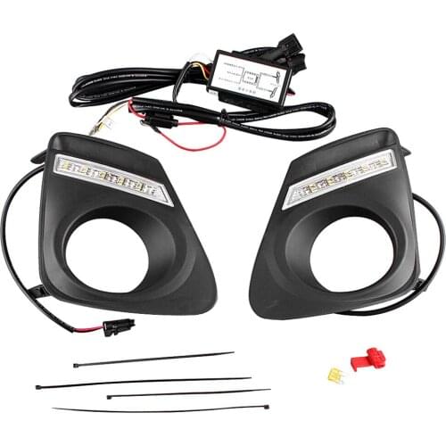 Waterproof Daytime Driving Running Light Set DRL For Toyota Corolla 2010 2011 2012 2013 Car Fog Lamp