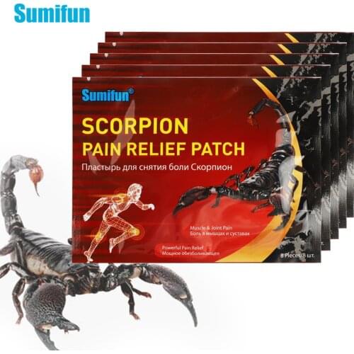 40pcs Sumifun Pain Relief Patch Scorpion Venom For Rheumatoid Arthritis Periarthritis Pain Rheumatoid Lumbar Medical Plasters