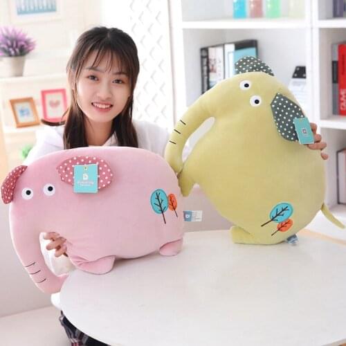 42cm Soft Plush Elephant Doll Toy Pillow Kids Sleeping Back Cushion Cute Stuffed Elephant Baby Accompany Doll Xmas Gift