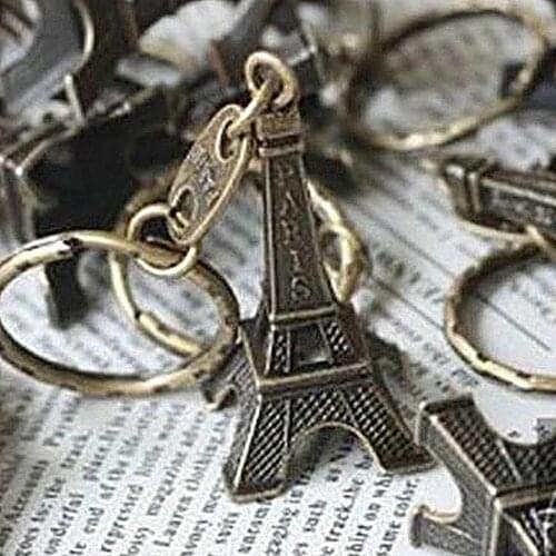Eiffel Tower Keychain France Gift Souvenir Home Key Decoration Entrance Small Ornament Брелок с Эйфелевой башней Pequeños Adorns