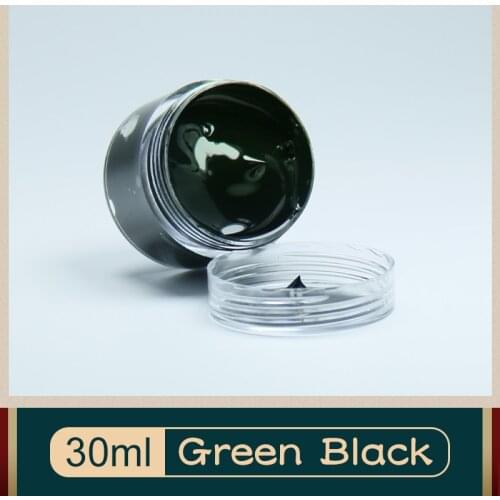 Green Black Leather Care Restoration and Repair Paint Leather Color Change for Leather of Sofa Clothes Bags Shoes 30ML