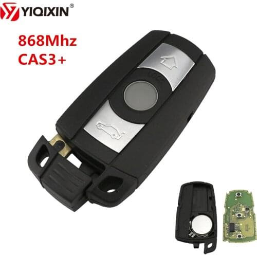 YIQIXIN 3 Buttons Remote Cat Key Keyless Entry For BMW 3 5 6 CAS3 Series Car Key Fob E90 E91 E92 E60 868Mhz ID46 PCF7945 Chip