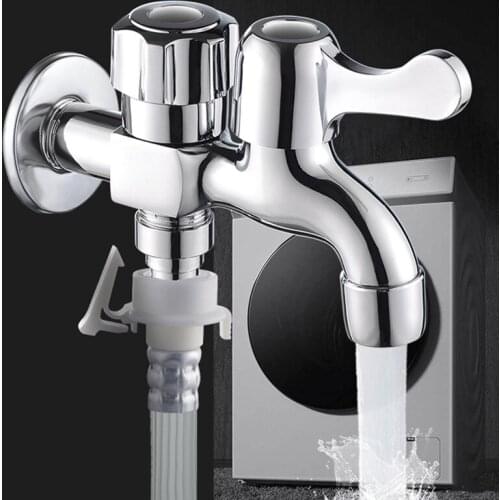 Home Brass Water Tap Kitchen In-wall Water Bibcock Bathroom Mop Pool Faucet Washing Machine Faucets Hardware Accessories