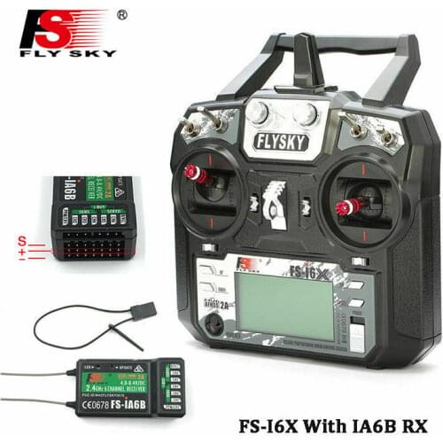 Flysky FS-i6X 2.4G 6CH RC Transmitter With FS-iA6B RX for RC Car Boat