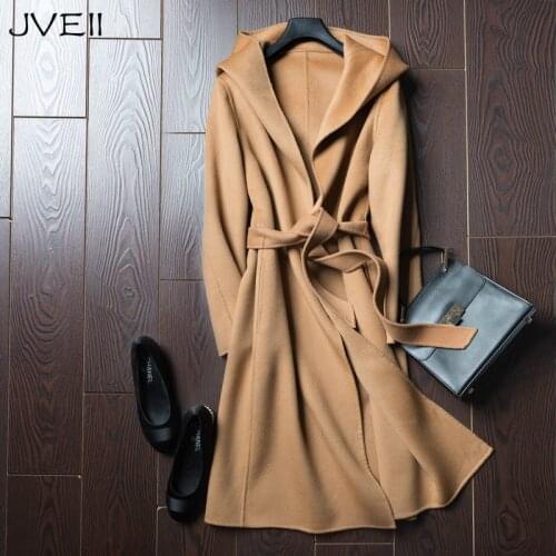 Женские пальто с капюшоном Jveii China At AliExpress