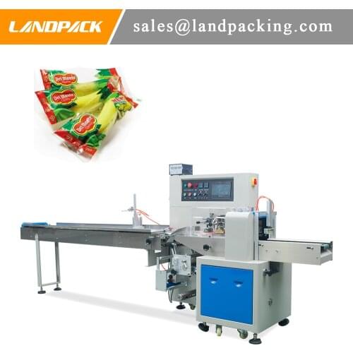 Single Package Banana Pillow Bag Flow Wrap Machine