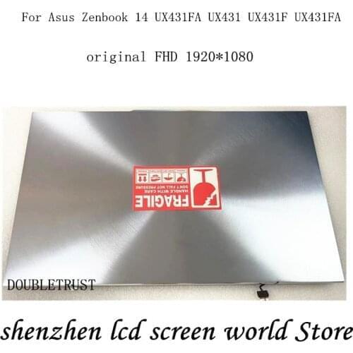 Original 14 Inch LaptoLCD Screen Assembly Full Parts For Asus Zenbook 14 UX431FA UX431 UX431F UX431FA FHD NB8618