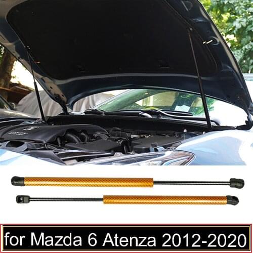 Mazda 6 Mazda6 Atenza GJ/GL 2012-2020 Front Hood Bonnet Modify Gas Struts Lift Support Shock Damper Carbon Fiber Absorber Car