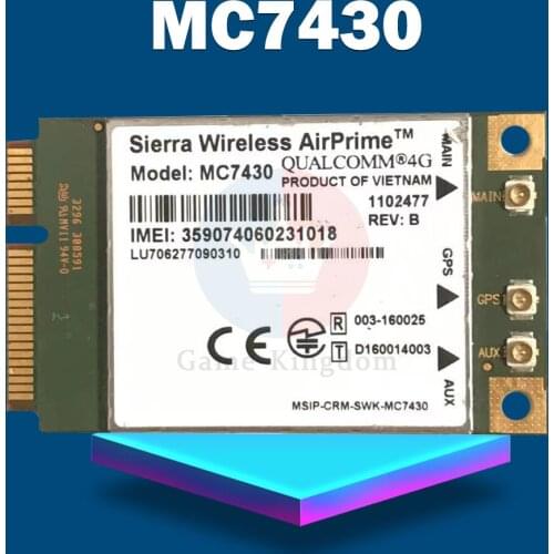 MC7430 4G Module FDD-TDD LTE CAT6 HSPA+ GNSS WWAN Card USB 3.0 MBIM interface PCIe mini 4G Card