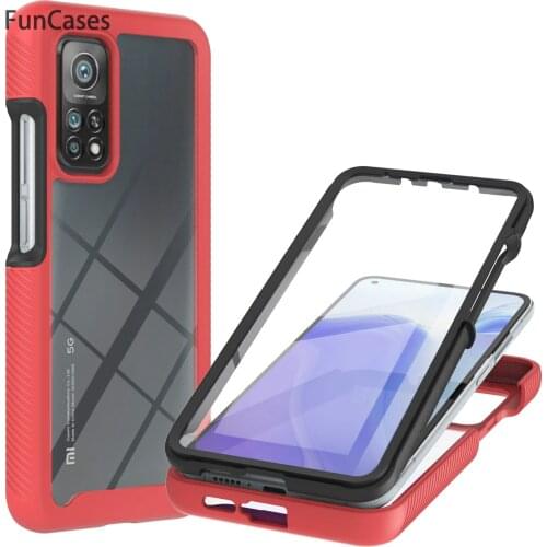 Shock Absorbent Cover PET Film And Back Phone Cover For capa Xiaomi 10T Squishy Movil sFor Mi armor Mi 10T Pro Holder Cases 2021