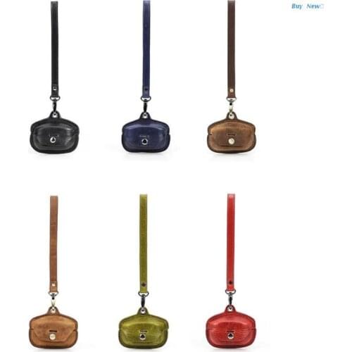 20CE Anti-fall Leather Case Compatible with-S-ony WF-1000XM4 Wireless Earbud Charging Case Anti-drop Protective Case