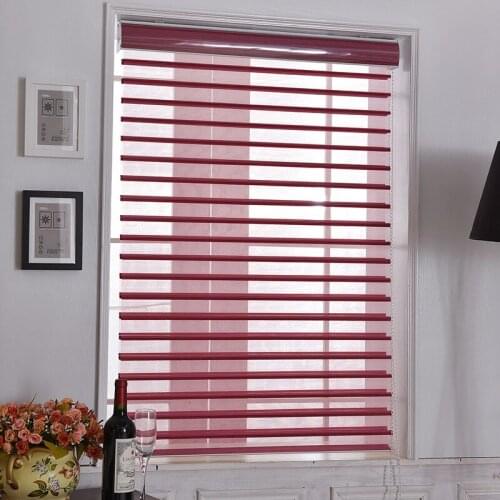 Shangri-la Blinds Sheer Shades Double Layers Blinds Dim-out Fabric Vision Blinds