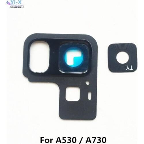 Rear Back Camera glass Lens with Frame Holder For Samsung Galaxy A8 2018 A530 A530F A8 plus +A730 A730F