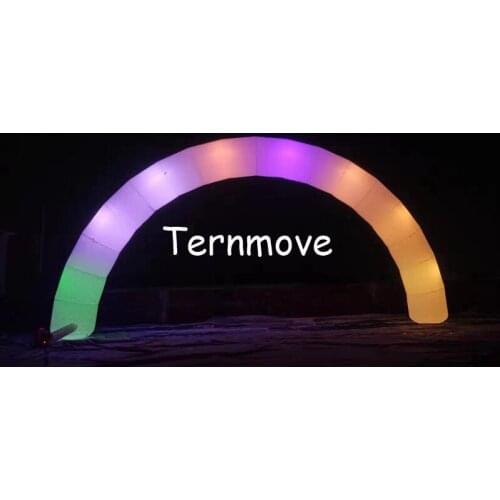 LED Inflatable arch balloon for advertising party wedding lighting archway advertising archway with air blower, led light