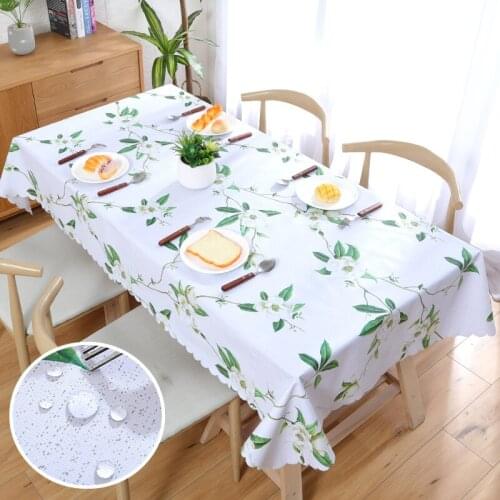 Waterproof Anti-scalding Oilproof PVC Tablecloth Rectangular Meal Coffee Table Househ Table Cloth
