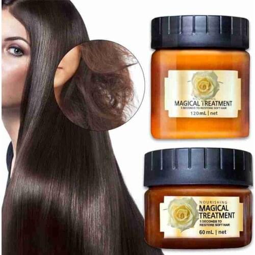 120/60ml repairing hair mask for damaged hair care magical treatment Vitamins mask hair filler keratin cream salon essential oil