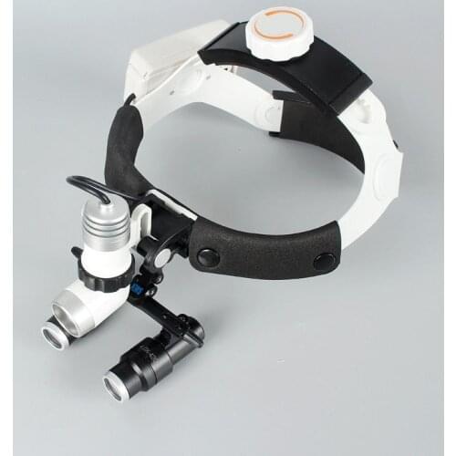 High Quality 4.0/5.0/6.0X Medical Binocular Magnifier Medical Loupes+3W LED Dental Surgical Headlight Headlamp