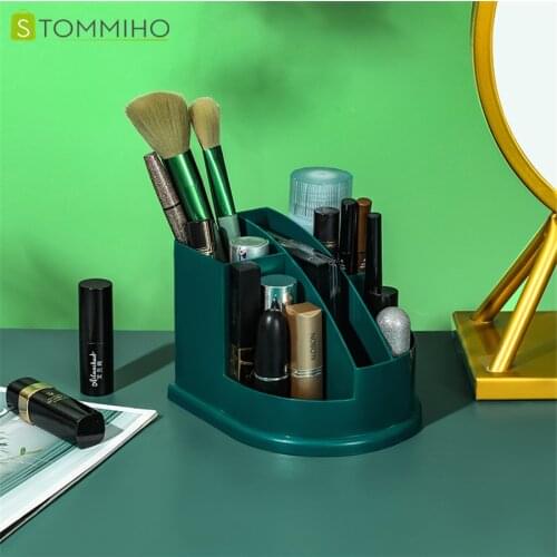 STOMMIHO Makeup Organizer Box Cosmetic Storage Box Desktop Creative Dressing Table Face Mask Skin Care Product Storage Rack