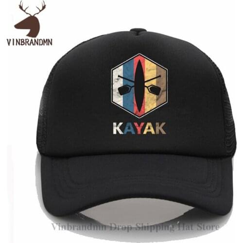 Funny Rowing Baseball cap Vintage Kayaking youth Fishing hat Cotton Canoeing hat 2021 Summer Sport Kayak Adjustable Snapback hat