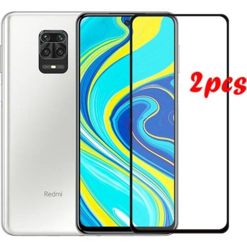2PCS Full Glue Screen Protector For Xiaomi Redmi Note 9S Tempered Glass Full Cover for Xiaomi Redmi Note 9S 9H 2.5D Premium Film