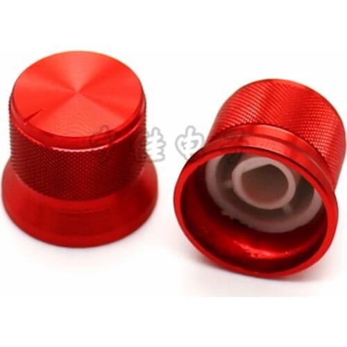 2 Pieces Aluminum Half Shaft Knob Diameter 20mm Height 17mm Potentiometer Encoder Knob D-Shaped Inner Hole 6mm