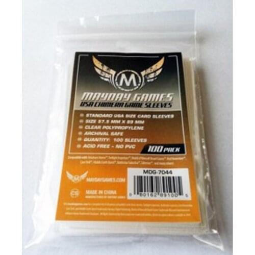 2 Packs/lot Mayday Card Sleeve for 57.5*89mm Card Game Protector 100 Sleeves/Pack Board Game Sleeve 7044