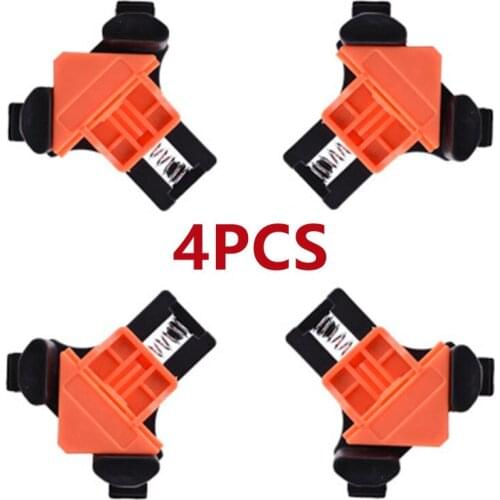 4PCS 90 Degree Right Angle Clamp Corner Mate Woodworking Hand Fixing Clips Picture Frame Corner Clip Positioning Tools