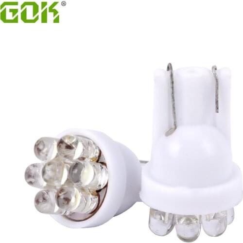 50pcs/lot 12V Car led Blue white t10 7LED Bulb T10 led light 168 194 501 W5W lamp Clearance Lights Reading Interior lamp