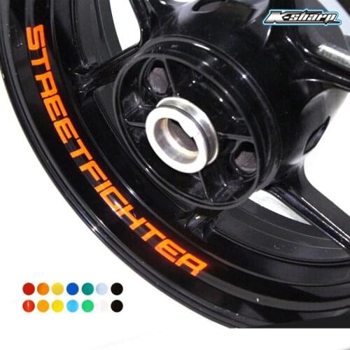 8 X CUSTOM INNER RIM DECALS WHEEL Reflective STICKERS STRIPES FIT DUCATI STREETFICHTER