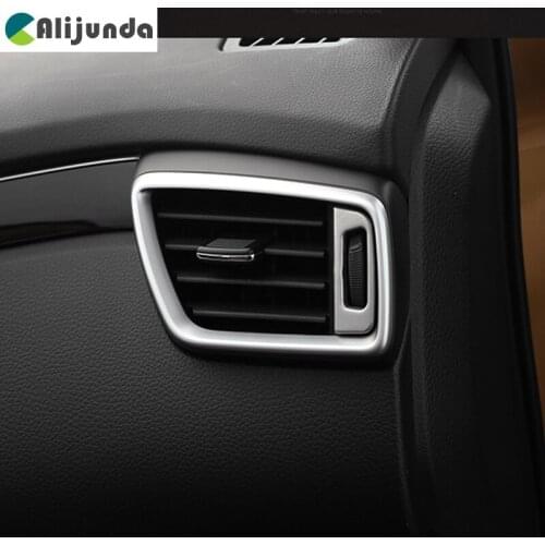 Car accessories Stainless steel outlet regulator decorative frame for Nissan Qashqai J11 2014-2016 X-TRAIL Xtrail T32 2013-2015