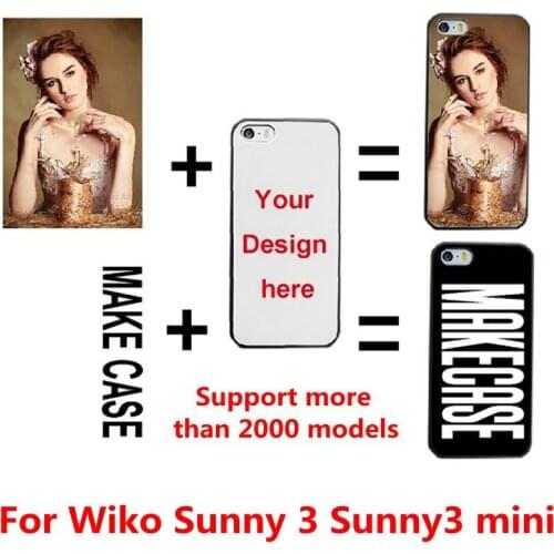DIY Personalized custom photo name Customize printing your design cover case for Wiko Sunny 3 Sunny3 mini