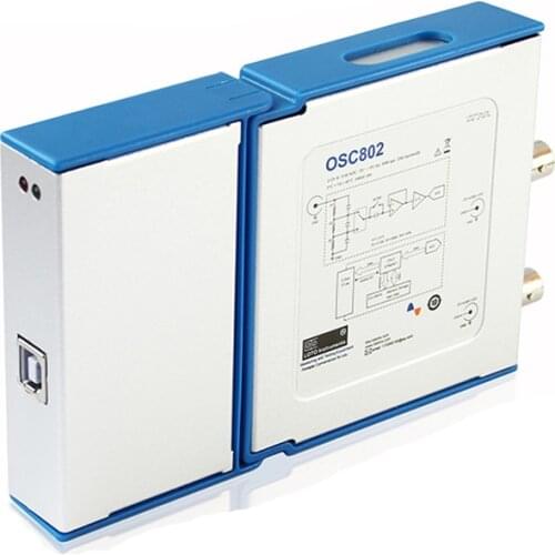 Dual channel Virtual oscilloscope USB PC oscilloscope OSC802 80M sampling 25M bandwidth than 1008C 6022BE