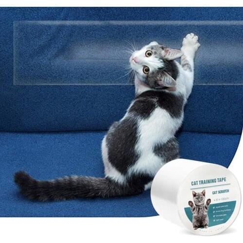 15/30x100cm Anti-Scratch Cat Training Tape Scratch Guard Mat Leather Furniture Sofa Protector Anti-Grab Stick Tapes for Cats