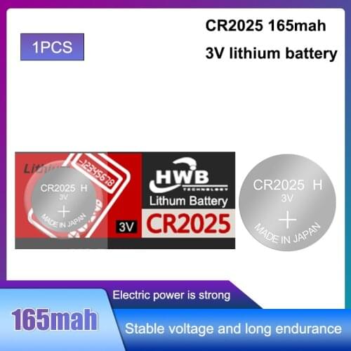 1Pcs 3V Button Coin Cell Li-ion For maxell Battery CR2025 LM2025 BR2025 CR2032 ECR2032 for Watch Remote Control Computers