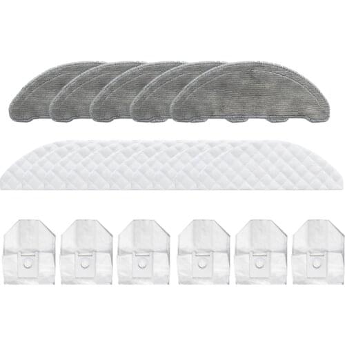 Disposable Wipes Dust Bags Mops Cloths Rag Side Brush Parts Accessories for ROIDMI EVE Plus Robot Cleaner Sweeper