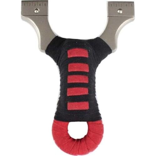 Manufacturers Wholesale Slingshot 304 Stainless Steel Spring Clip Second Upper Rubber Band Free Tie Flat Leather Slingshot